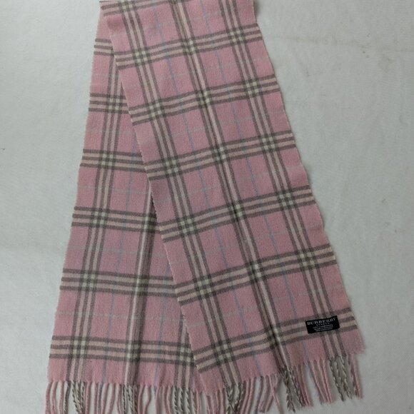 Burberry Accessories - Burberry Lambswool Check Scarf Pink Unisex | Soft Luxury Wear | Quick Ship